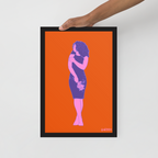 "Flowers Weigh." Framed Print
