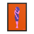 "Flowers Weigh." Framed Print
