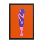 "Flowers Weigh." Framed Print