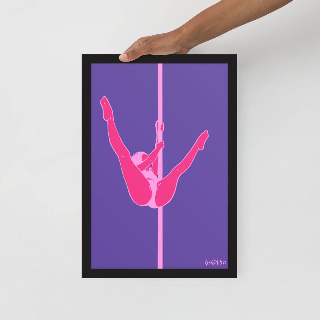 "This Time Under the Lights." Framed Print