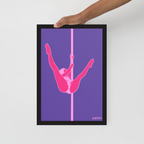 "This Time Under the Lights." Framed Print