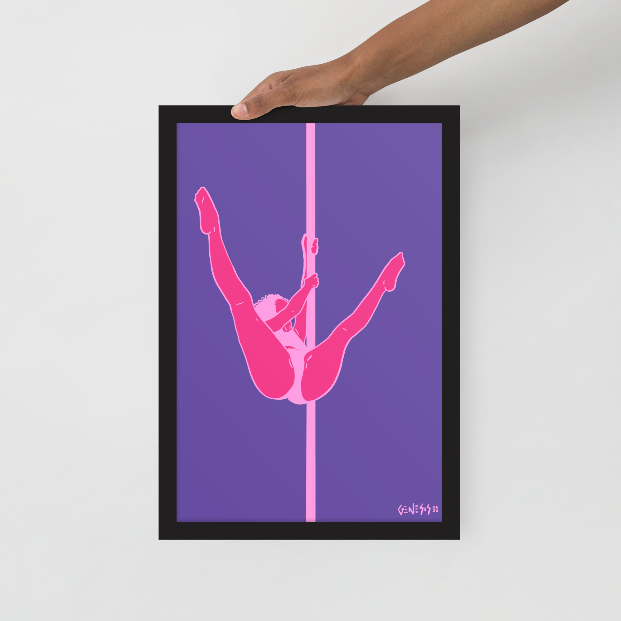 "This Time Under the Lights." Framed Print