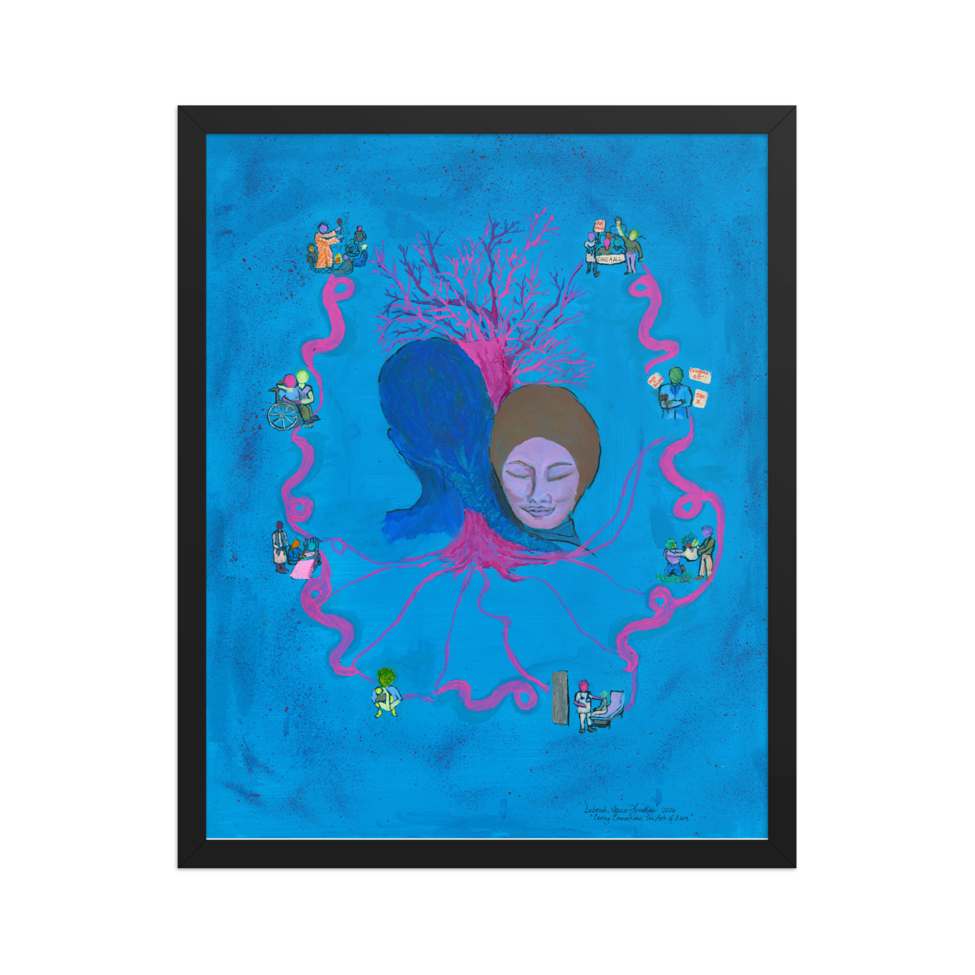 Caring Connections Framed Print