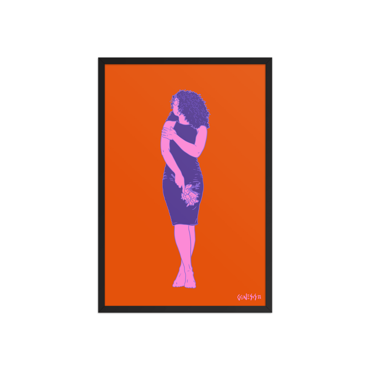 "Flowers Weigh." Framed Print