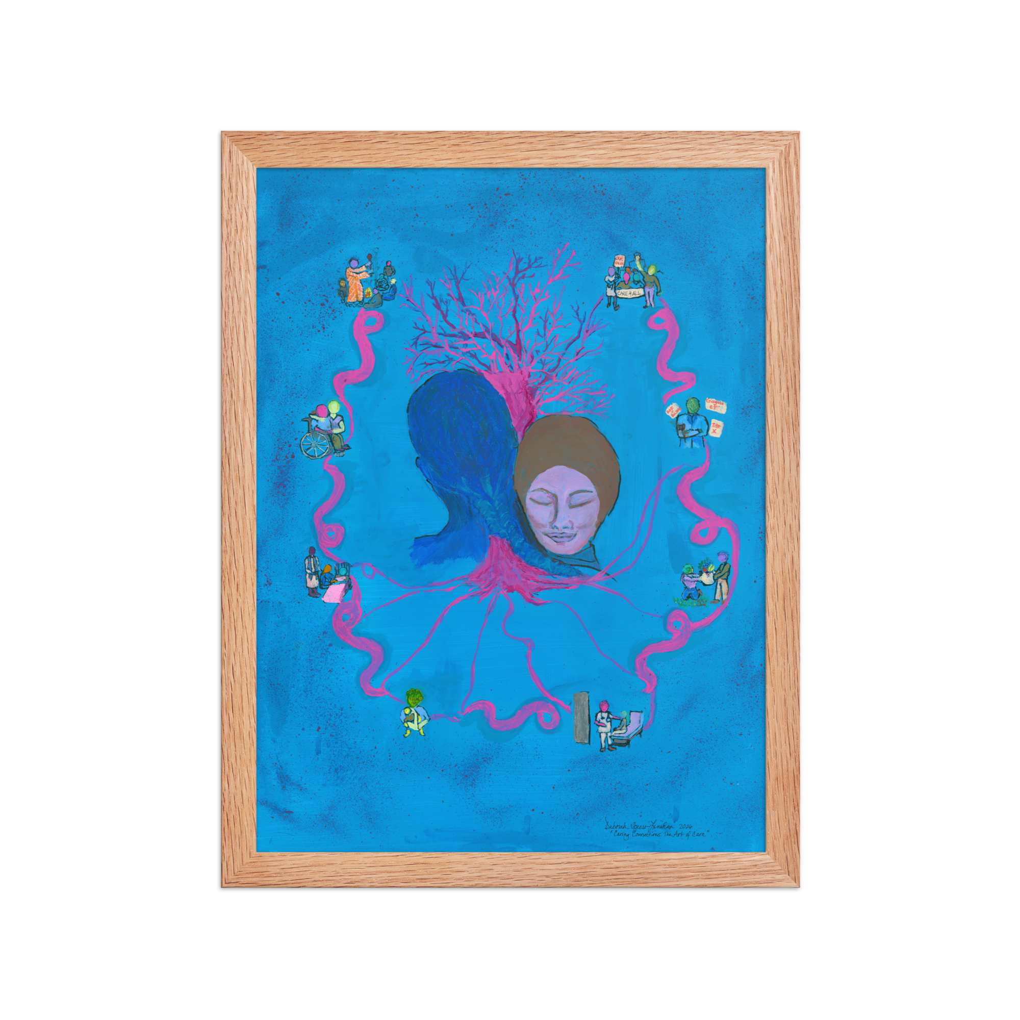 Caring Connections Framed Print