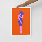 "Flowers Weigh." Framed Print