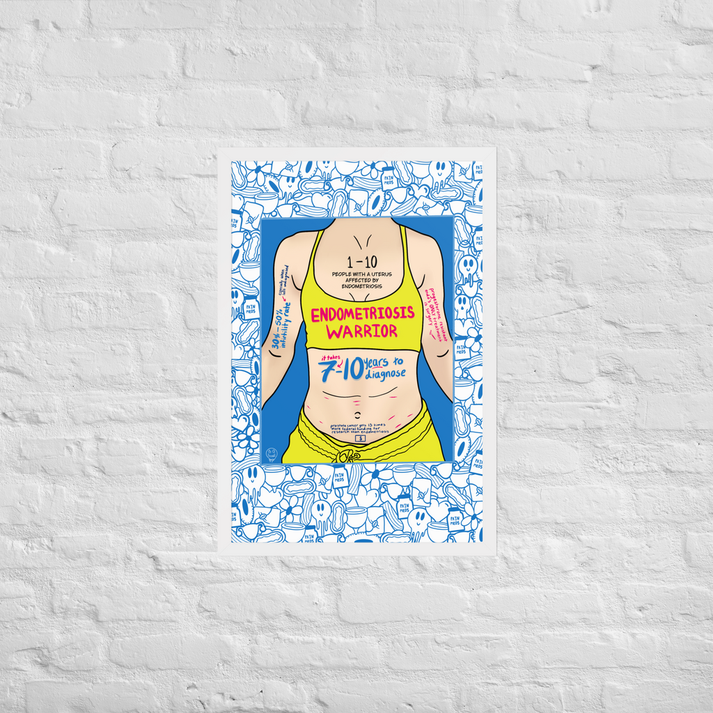 Endometriosis Warrior Framed Print