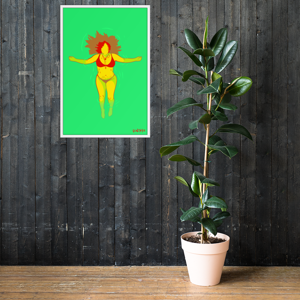 "Mourning Water — Tu Mami Si Te Quiso" Framed Print