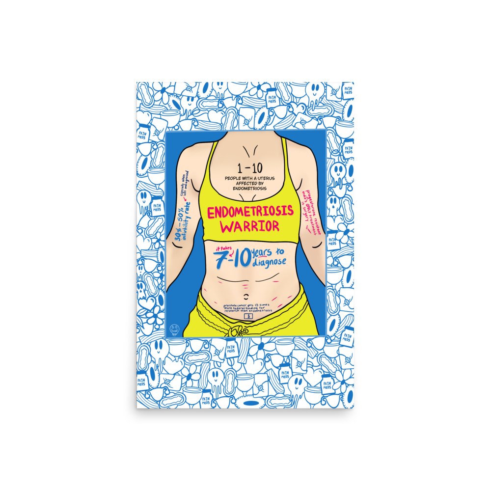 Endometriosis Warrior Print