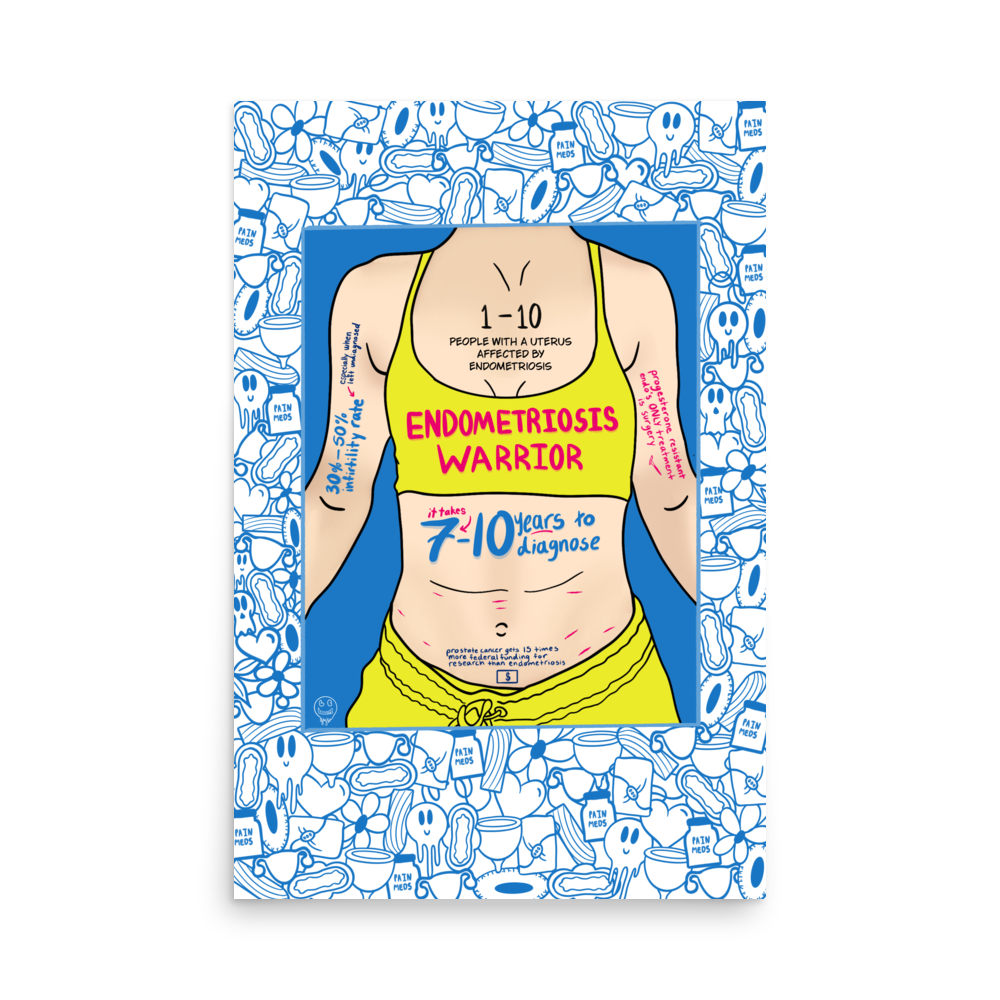 Endometriosis Warrior Print