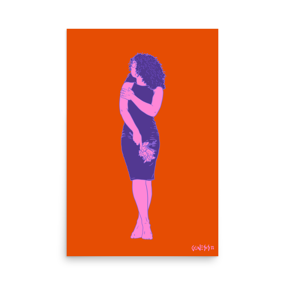 "Flowers Weigh." Print